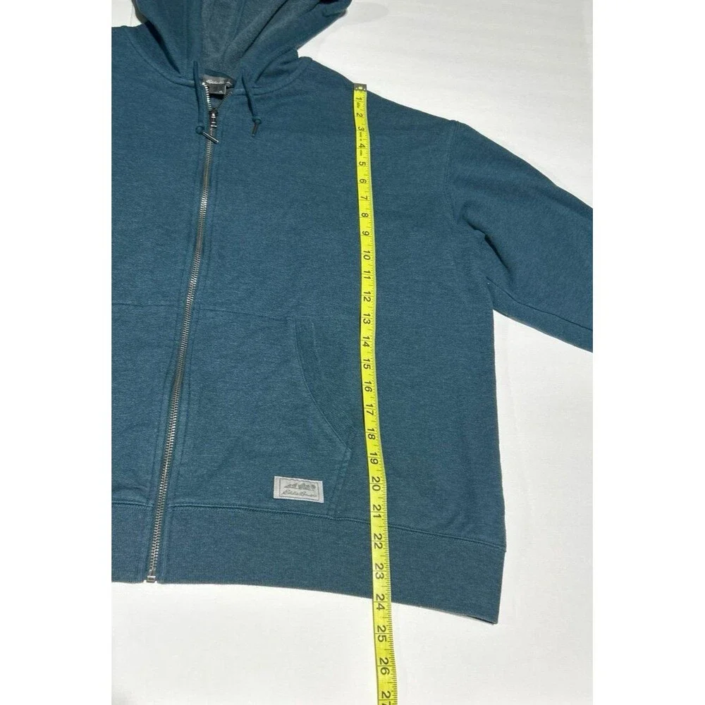 Eddie Bauer Men's XL Blue Heather Full-Zip Hoodie - Picture 4 of 7